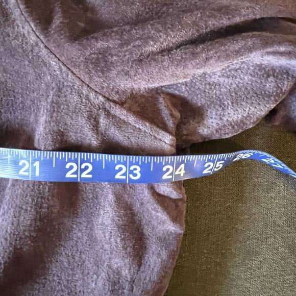 Style & Co Jacket Womens‎ 18W Genuine Leather Full Zip Lined New Plus Size Suede - Picture 4 of 11